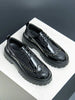 Men' S Platform Oxford Shoes Lace-Up Brock Loafers, Casual And Comfortable Business Work Office Dress Shoes